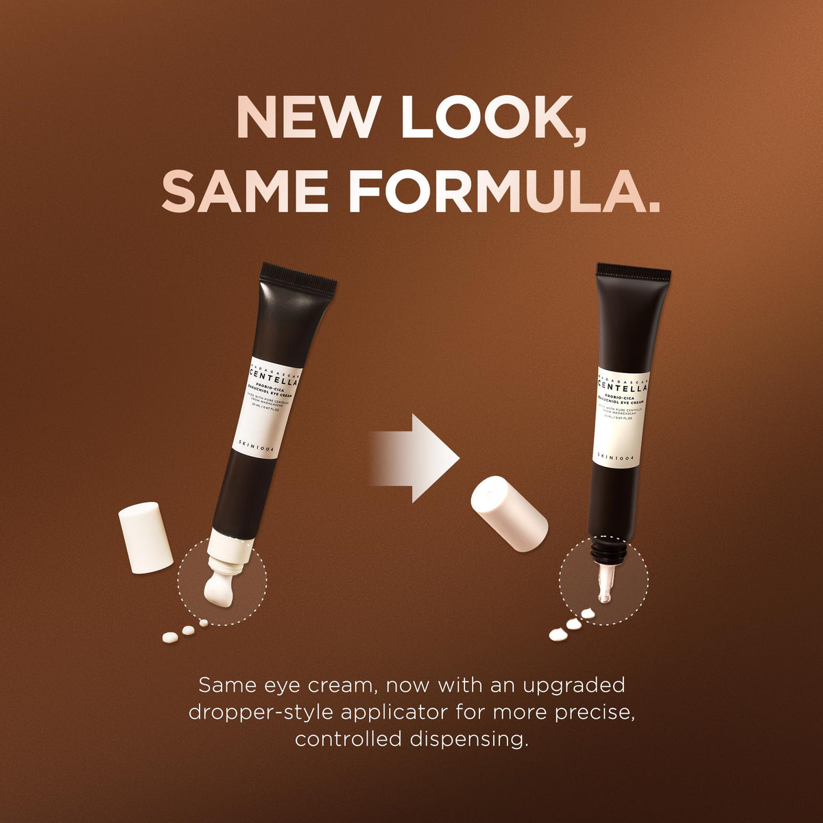 Flacon de crème contour des yeux SKIN1004 avec bouchon