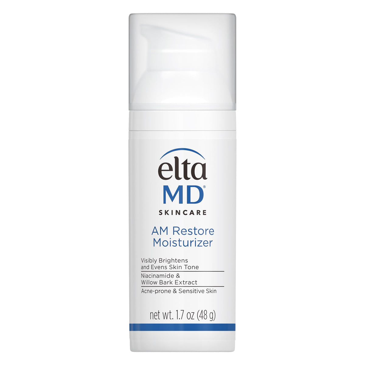 Flacon de crème hydratante EltaMD AM 1,7 oz vue de face