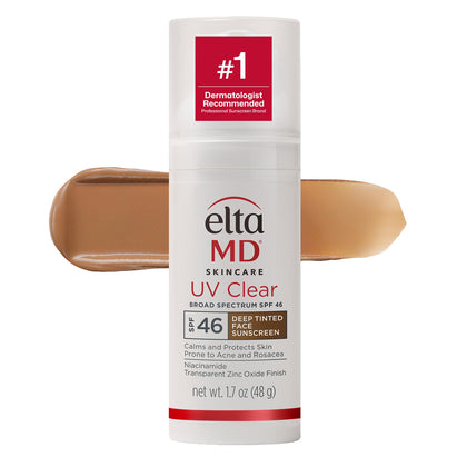 Flacon de crème solaire teintée EltaMD SPF 46 vue de face