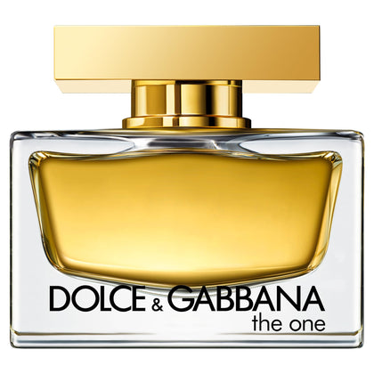 Flacon de Dolce&Gabbana The One Eau de Parfum 75 ml avec couleur dorée