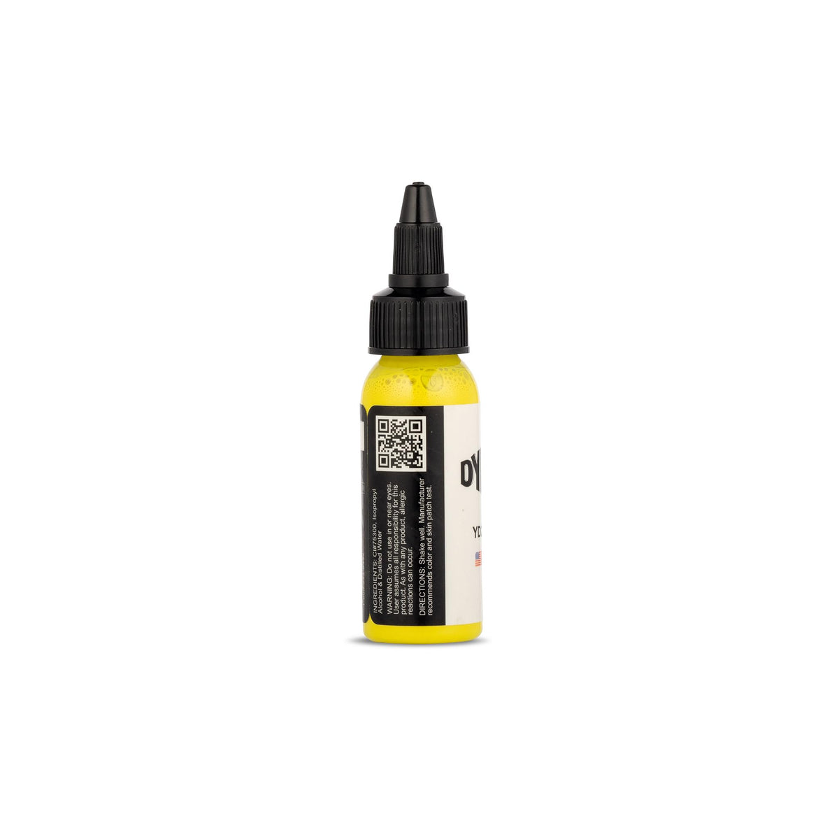 Flacon de Dynamic Color Encre de Tatouage Jaune Citron 30 ml vue arrière