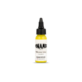 Flacon de Dynamic Color Encre de Tatouage Jaune Citron 30 ml vue de face