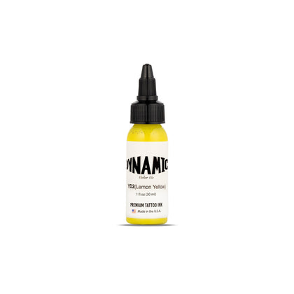 Flacon de Dynamic Color Encre de Tatouage Jaune Citron 30 ml vue de face