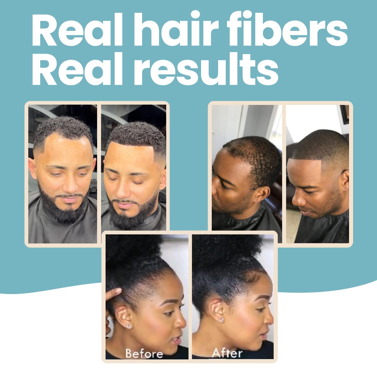 Flacon de fibres capillaires Hair Illusion sur une table
