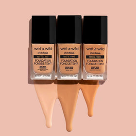Flacon de fond de teint liquide mat wet n wild avec étiquette