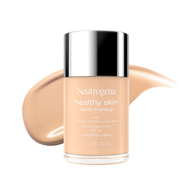 Flacon de fond de teint liquide Neutrogena 160C avec étiquette visible