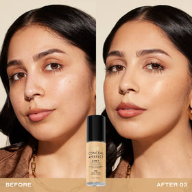 Flacon de fond de teint Milani avec pompe, couleur beige clair