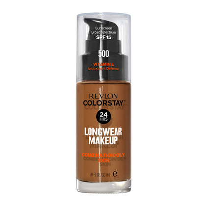 Flacon de fond de teint REVLON ColorStay 500 Noix vue de face