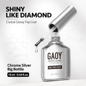 Flacon de gel base coat GAOY 16ml vue de côté