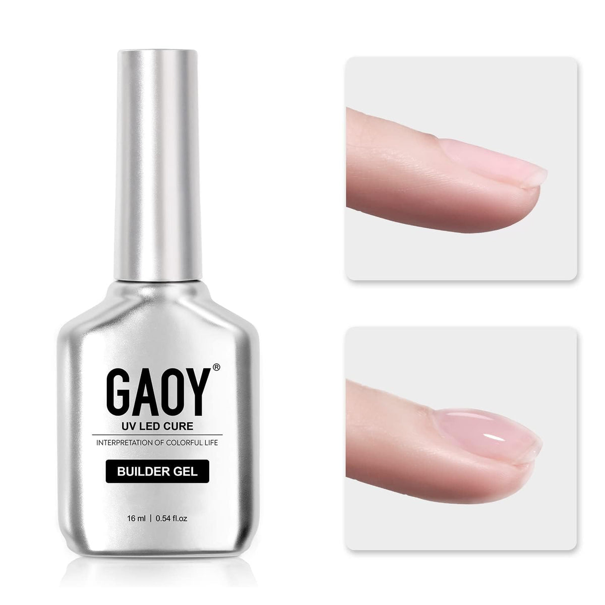 Flacon de gel builder GAOY 16ml vue de face
