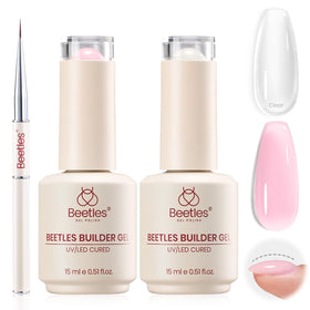 Flacon de gel constructeur transparent beetles 15ml avant utilisation