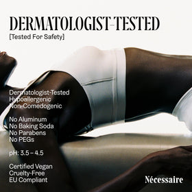 Flacon de Gel Déodorant Nécessaire avec étiquette visible