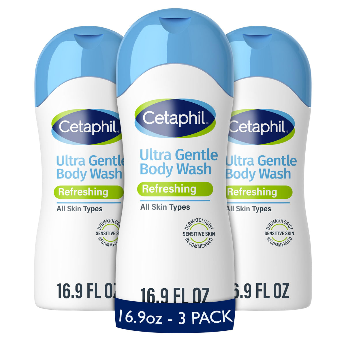 Flacon de gel douche Cetaphil Ultra Doux 16,9 fl oz vue avant