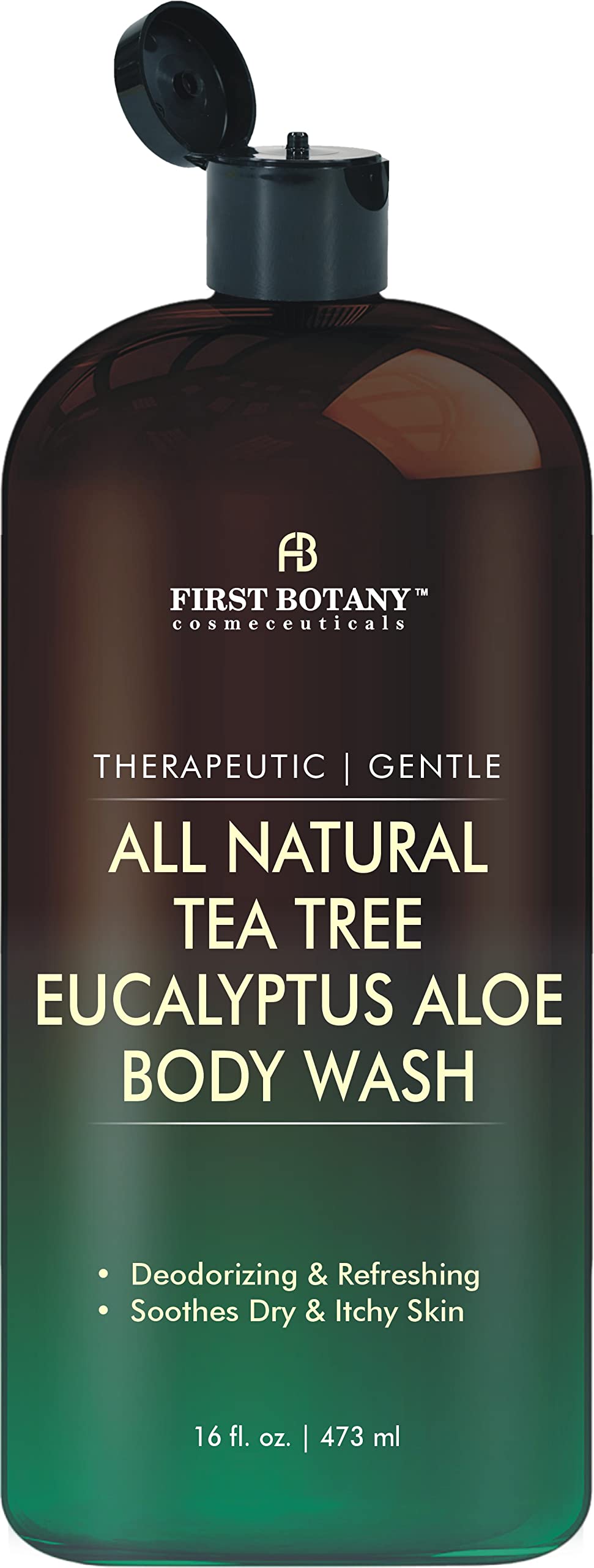 Flacon de gel douche Eucalyptus et Tea Tree de First Botany, 473ml
