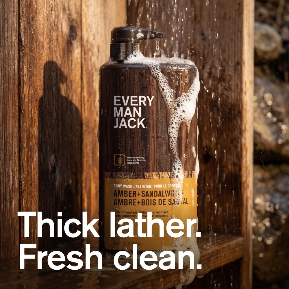 Flacon de gel douche Every Man Jack avec bouchon fermé