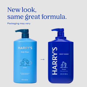 Flacon de gel douche Harry's vue latérale