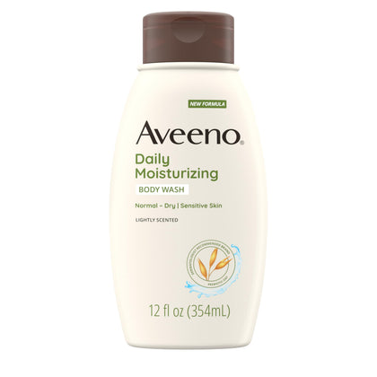 Flacon de gel douche hydratant quotidien Aveeno 355 ml vue avant