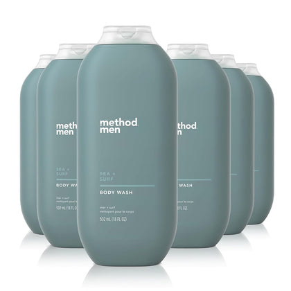 Flacon de gel douche Method Sea + Surf 6 Pack vue avant