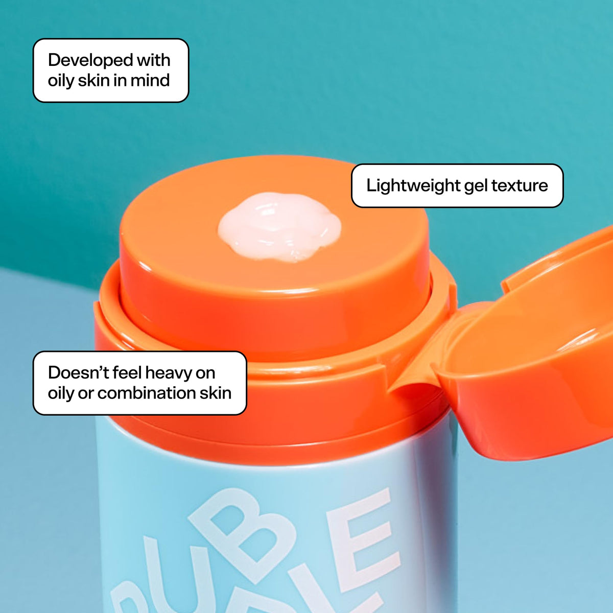 Flacon de gel hydratant équilibrant pour peau grasse