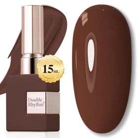 Flacon de gel polish Double Rhythm 15ML brun foncé vue avant