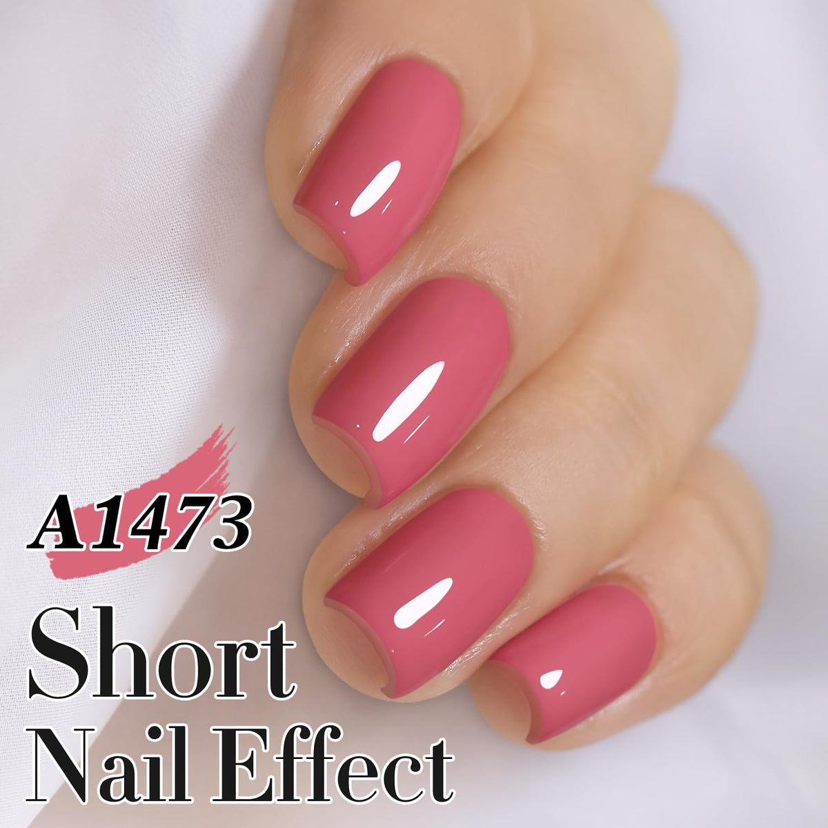 Flacon de gel polish Double Rhythm Rose Pink avec étiquette