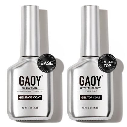 Flacon de gel top coat GAOY 16ml vue de face