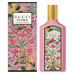 Flacon de Gucci Flora Gorgeous Gardenia 100ml avec son packaging