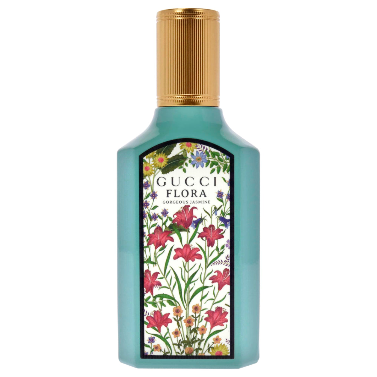 Flacon de Gucci Flora Gorgeous Jasmine Eau de Parfum 50ml avec son emballage