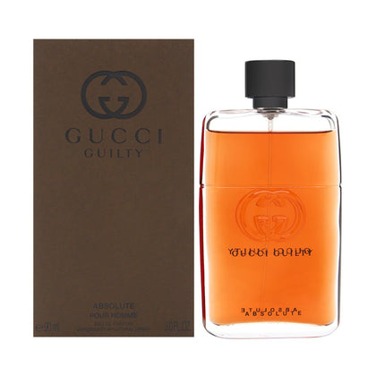 Flacon de Gucci Guilty Absolute Eau de Parfum pour Homme 90ml vue de face