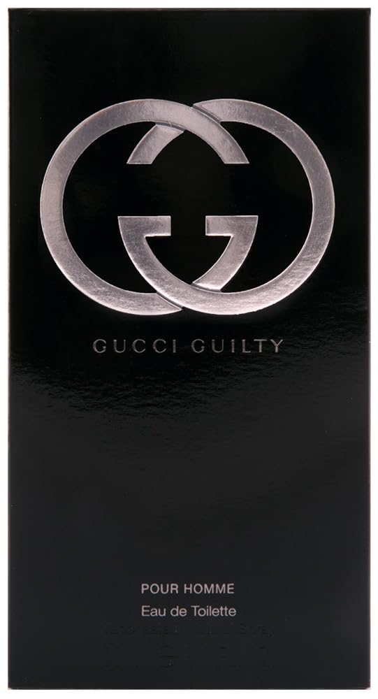 Flacon de Gucci Guilty Eau de Toilette 90 ml pour Homme avec son emballage