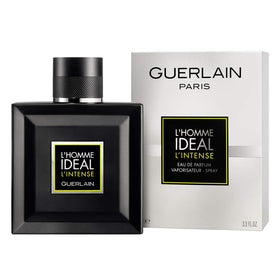 Flacon de Guerlain L'Homme Idéal L'Intense avec son design élégant