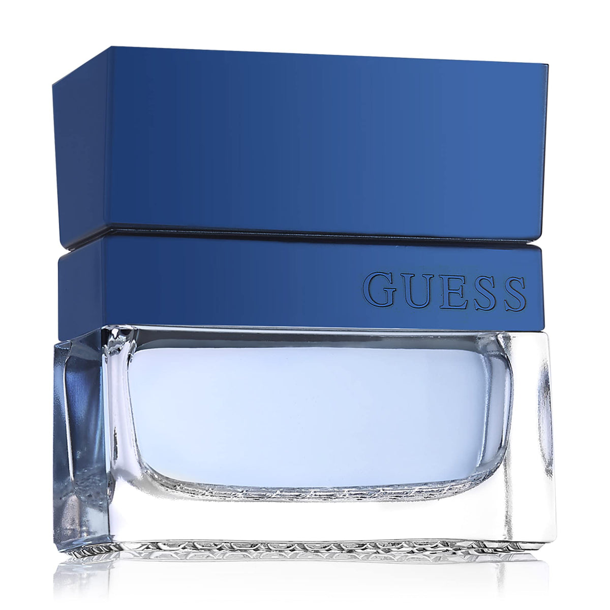 Flacon de GUESS Seductive Blue sur fond neutre