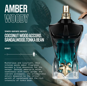 Flacon de Jean Paul Gaultier Le Beau Le Parfum Intense 125ml sur un fond neutre