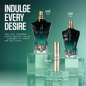 Flacon de Jean Paul Gaultier Le Beau Le Parfum Intense sur une table