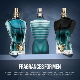 Flacon de Jean Paul Gaultier Le Male Eau de Toilette 125 ml sur fond neutre