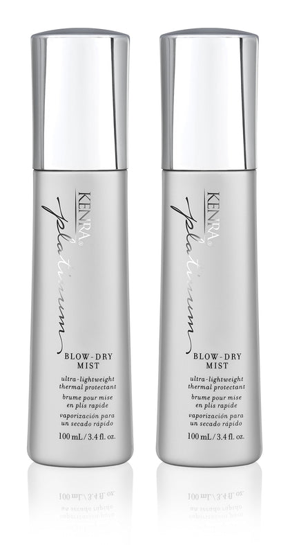 Flacon de Kenra Professional Platinum Blow-Dry Mist 3,4 oz vue de face