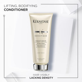 Flacon de KÉRASTASE Densifique après-shampooing 210g avec étiquette