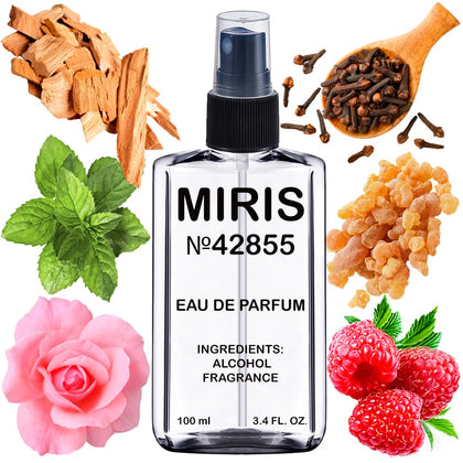 Flacon de l'Eau de Parfum MIRIS 100 ml avec design compact