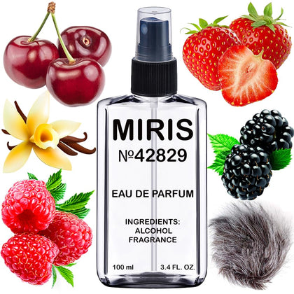 Flacon de l'Eau de Parfum MIRIS 100 ml devant un fond neutre