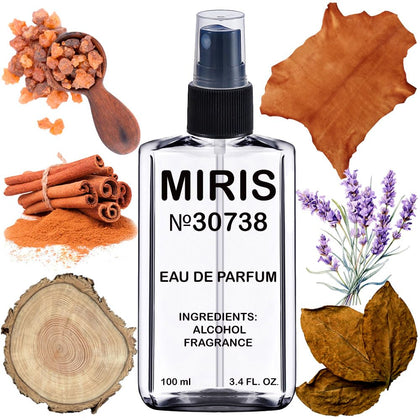 Flacon de l'Eau de Parfum MIRIS pour Homme 100 ml face