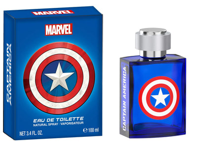 Flacon de l'Eau de Toilette Captain America 100ml avec bouchon métallique