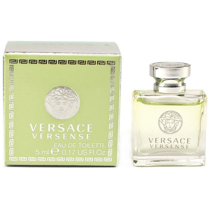 Flacon de l'Eau de Toilette Versace Versense Femme 5 ml vue de face