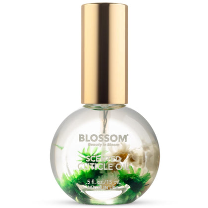 Flacon de l'huile à cuticules Blossom 15 ml avec étiquette Cookie Citron