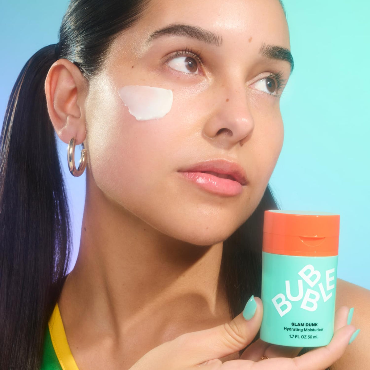 Flacon de la crème hydratante Bubble Skincare Slam Dunk avec protection lumière bleue