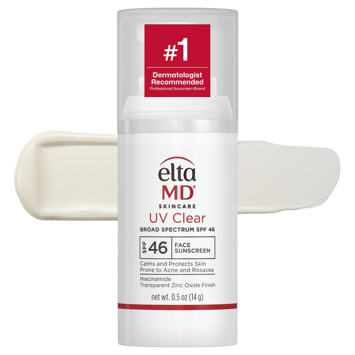 Flacon de la crème solaire EltaMD UV Clear 40g vue de face