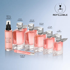 Flacon de Lancôme La Vie Est Belle avec lumière naturelle