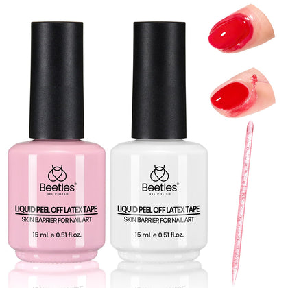 Flacon de latex liquide Beetles rose 15ml vue de face