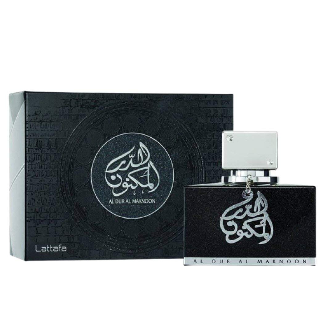 Flacon de Lattafa Al Dur Al Maknoon Silver Eau de Parfum 100 ML face avant