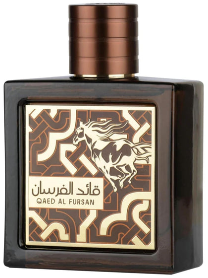 Flacon de Lattafa Qaed Al Fursan Untamed 90ml vue de face