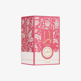 Flacon de Lattafa Yara Candy avec son bouchon en haut